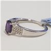Image 3 : Silver Amethyst(0.55ct) Ring (~Size 7)(Ring is resizable for $40) (~length 0 inches), Suggested Reta