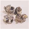 Image 1 : Silver Pack Of 4 Pandora Beads (~Size 0) (~length 0 inches) (~weight 12.9g), Suggested Retail Value 