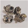 Image 2 : Silver Pack Of 4 Pandora Beads (~Size 0) (~length 0 inches) (~weight 12.9g), Suggested Retail Value 