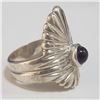Image 2 : Silver Amethyst Ring (~Size 6.5)(Ring is resizable for $40) (~length 0 inches) (~weight 8.38g), Sugg