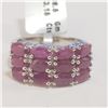 Image 1 : Silver Ruby(3.15ct) Ring (~Size 7)(Ring is resizable for $40) (~length 0 inches) (~weight 6.49g), Su