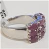 Image 2 : Silver Ruby(3.15ct) Ring (~Size 7)(Ring is resizable for $40) (~length 0 inches) (~weight 6.49g), Su