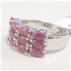Image 3 : Silver Ruby(3.15ct) Ring (~Size 7)(Ring is resizable for $40) (~length 0 inches) (~weight 6.49g), Su