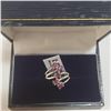 Image 4 : Silver Ruby(2.5ct) Ring (~Size 7)(Ring is resizable for $40) (~length 0 inches) (~weight 5.45g), Sug