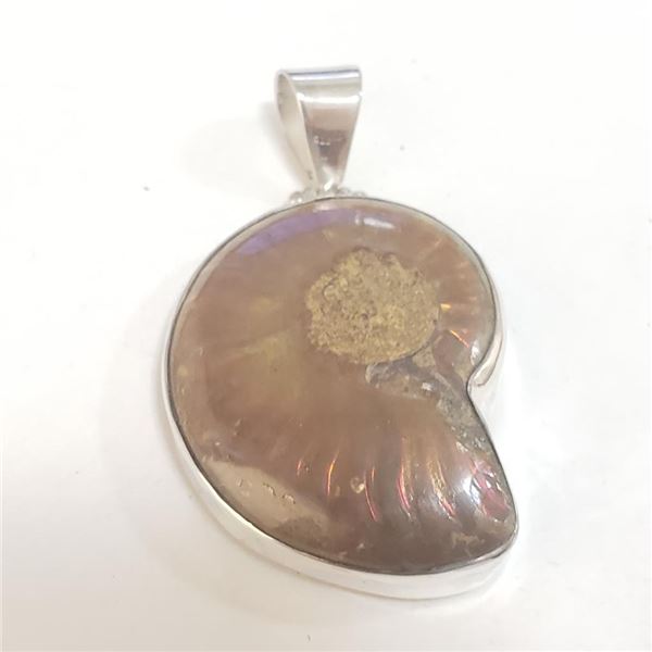 Silver Gemstone Pendant (~Size 0) (~length 20.94 inches), Suggested Retail Value $400