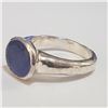 Image 3 : Silver Lapis Lazuli Ring (~Size 7.5)(Ring is resizable for $40) (~length 0 inches) (~weight 7.22g), 