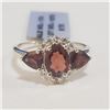 Image 1 : Silver Garnet(2.95ct) Ring (~Size 7)(Ring is resizable for $40) (~length 0 inches), Suggested Retail