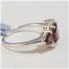 Image 2 : Silver Garnet(2.95ct) Ring (~Size 7)(Ring is resizable for $40) (~length 0 inches), Suggested Retail