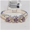 Image 1 : Silver Amethyst Ring (~Size 8)(Ring is resizable for $40) (~length 0 inches) (~weight 3.42g), Sugges