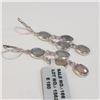 Image 2 : Silver Chalcedony(7.65ct) Earrings (~Size 0) (~length 0 inches) (~weight 7.15g), Suggested Retail Va
