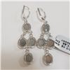 Image 3 : Silver Chalcedony(7.65ct) Earrings (~Size 0) (~length 0 inches) (~weight 7.15g), Suggested Retail Va