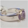 Image 2 : Silver Amethyst Ring (~Size 7)(Ring is resizable for $40) (~length 0 inches) (~weight 5.05g), Sugges