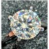 Image 4 : 14K White Gold 2G Moisssanite 1.8Ct Ring (~Size 5.75), Appraised Retail $1800