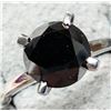 Image 3 : 14K White Gold 2.29G Black Diamond 1.7Ct Ring (~Size 6) Made in Canada, Appraised Retail $2150