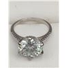 Image 4 : RETAIL VALUE $3,145.00 FOR 5.00 CT GRA CERTIFIED ROUND BRILLIANT CUT MOISSANITE STONE VVS D COLOR SE