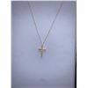 Image 1 : Multi Stone Solitaire Cross Pendant & Chain Gift Set NEW