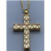 Image 2 : Multi Stone Solitaire Cross Pendant & Chain Gift Set NEW