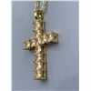 Image 3 : Multi Stone Solitaire Cross Pendant & Chain Gift Set NEW