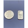 Image 2 : Pure Silver .999 Lot of 2 - Liberty Coin 1g & Canada Wafer Bar 1g