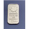Image 4 : Pure Silver .999 Lot of 2 - Liberty Coin 1g & Canada Wafer Bar 1g