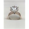 Image 1 : V. Wang Styled Cushion Set 1.0 carat Brilliant Cut Solitaire with surround stones engagement ring Si