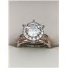 Image 4 : V. Wang Styled Cushion Set 1.0 carat Brilliant Cut Solitaire with surround stones engagement ring Si