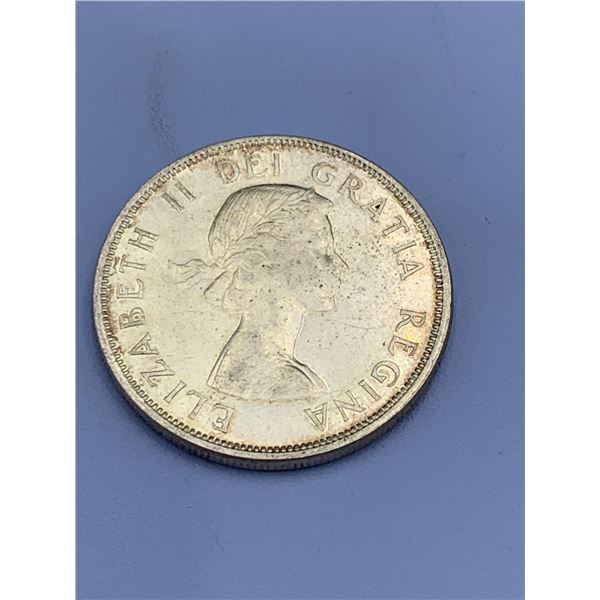 Vintage Canada 1962 Voyageur Silver Dollar Coin