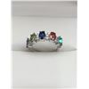 Image 1 : Vintage Style Multi Gemstone Family Ring NEW SIze 7