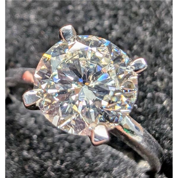 14K White Gold 2.2G Lab Diamond 1.5Ct F Vs1 Ring (~Size 6), Made in Canada, Appraised Retail $5700