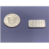 Image 1 : LOT of 2 Pure .999 Silver USA Round  1g and Canada wafer bar 1g