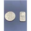 Image 2 : LOT of 2 Pure .999 Silver USA Round  1g and Canada wafer bar 1g