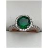 Image 5 : V.Wang Styled 1.0 Carat Round Cut Emerald Style Solitaire Rose Ring NEW SIze 7