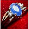 Image 2 : 10K White Gold 2.79G Sapphire 0.5Ct & Diamond 0.12Ct Flippable Ring (~Size 5.75), Appraised Retail $