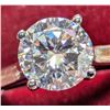 Image 4 : 10K White Gold 2.88G Moissanite 1.02Ct Ring (~Size 7), Made in Canada, Appraised Retail $1750