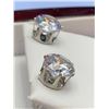 Image 2 : Set of 1.50 Carat TW Brilliant Cut Solitaire Stud Earrings NEW