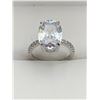 Image 1 : Promise of Forever 2.1 Carat Oval Cut Solitaire Engagement ring NEW .925 SIZE 7