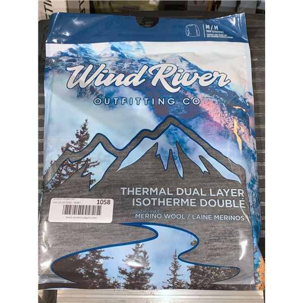 Wind River Outfitting Co. Thermal Dual Layer with Merino Wool Top (M)