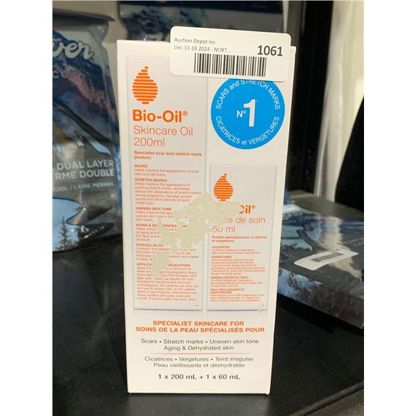 Bio-Oil Skincare Oil- Scars, Stretch Marks, Uneven Skin Tone, Aging & Dehydration (200ml & 60ml trav