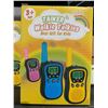 Image 2 : Walkie Talkies 3pc Set, 3 Mile Range, 9 Privacy Codes, Hands-free mode, built-in flashlight, auto-sq