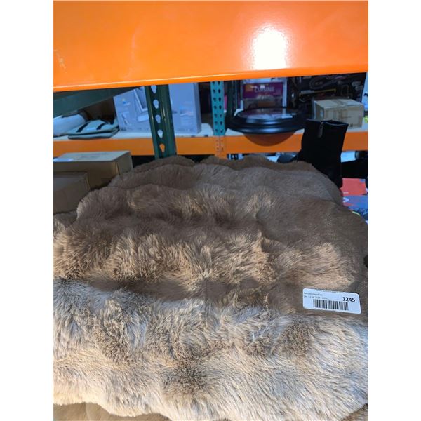 House & Home Faux Fur Throw Blanket