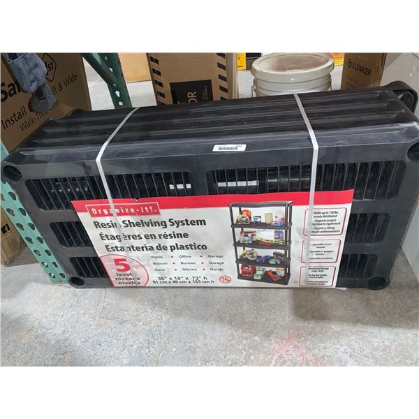 Organize-It! Resin Shelving System 5 Levels