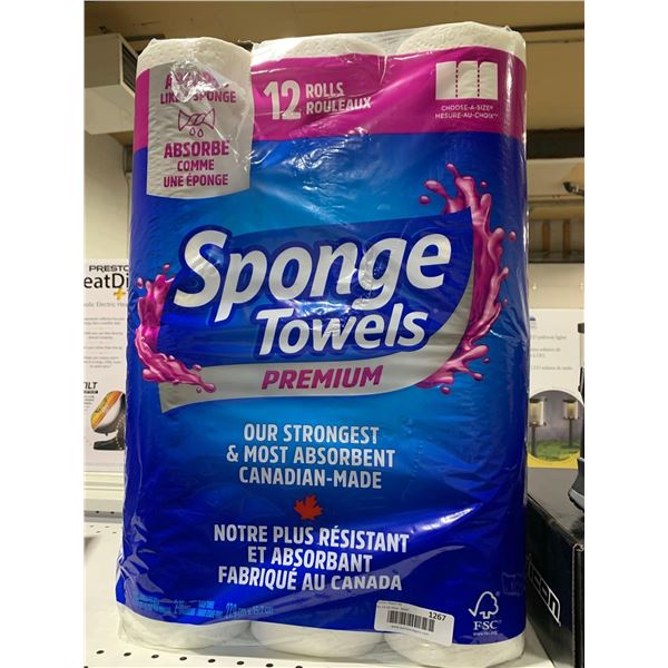 Sponge Towels Premium Paper Towels 12 Rolls