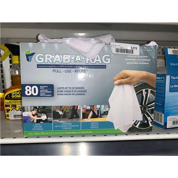 Grab-A-Rag Industrial Strength Wipes 80 Reusable Rags