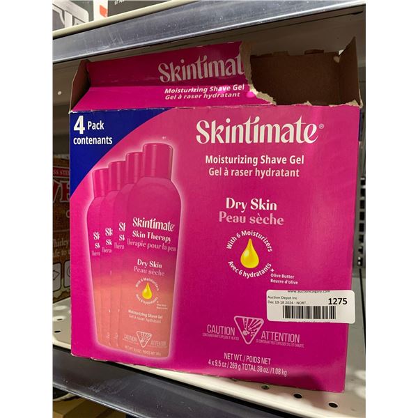 Skintimate Moisturizing Shave Gel Dry Skin 4 x 269g
