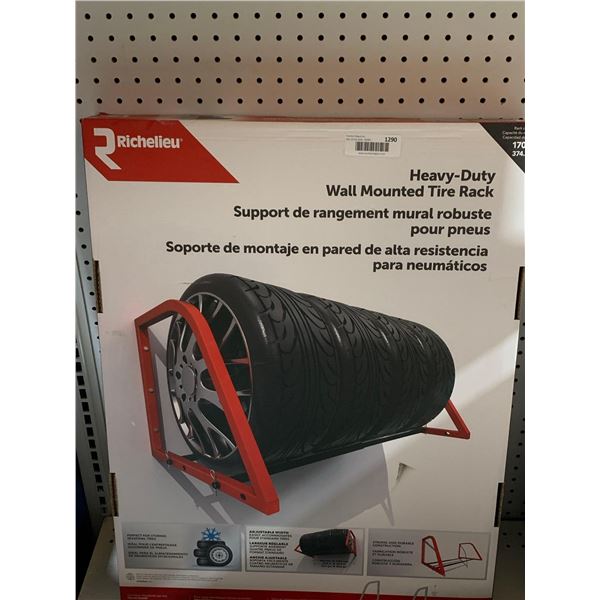 Richelieu Heavy Duty Wall Mounted Tire Rack 374.7lb Capacity