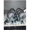 Image 1 : Lot of 6 Casters 3" Swivel Castors