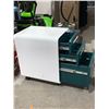 Image 2 : Under Desk 3 Drawer File Cabinet on Wheels