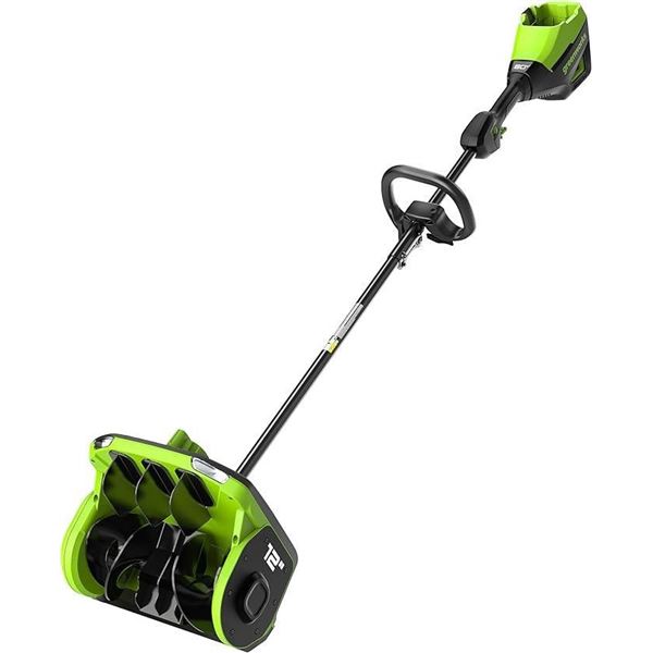 GreenWorks 80V Pro 12" Brushless Snow Shovel with Directional Vanes with LED Lights