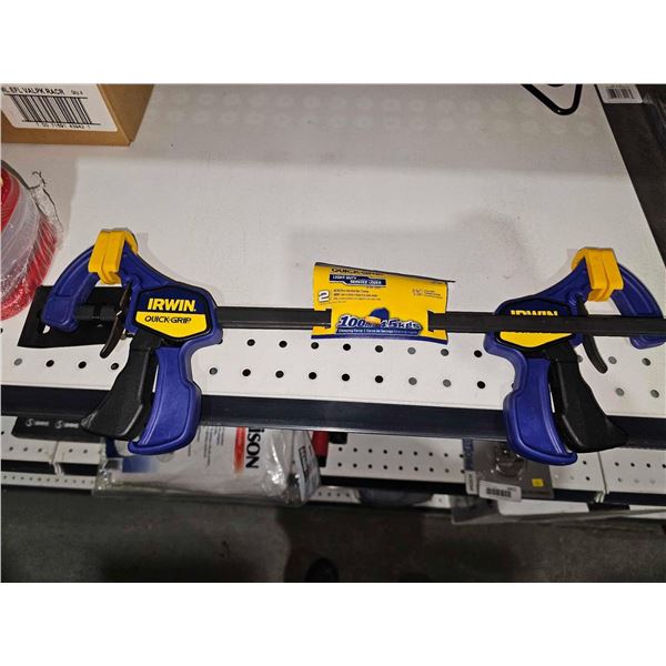 2 Pack Irwin 12" Quick Grip Light Duty Clamps