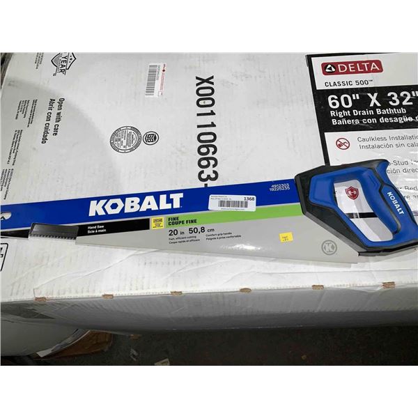 Kobalt Hand Saw Fine Tooth 20 In